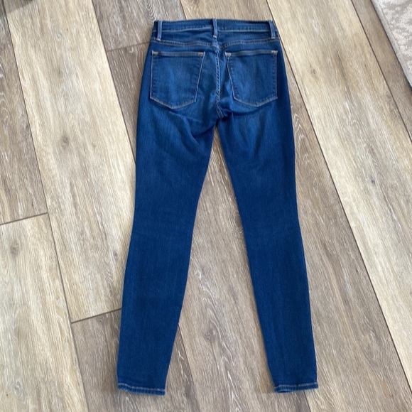 Frame denim high rise blue skinny jeans - Picture 5 of 5
